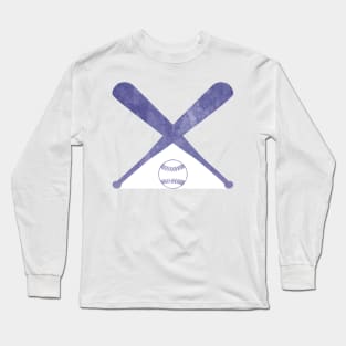 Softball Purple Long Sleeve T-Shirt